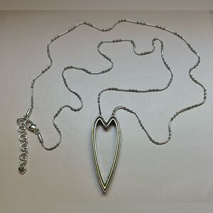 BRIGHTON MAGNA Reversible, Tone Tone Heart Necklace